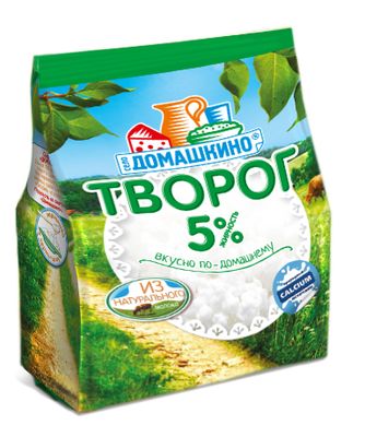Творог Село Домашкино 5% 340г стабилобэг