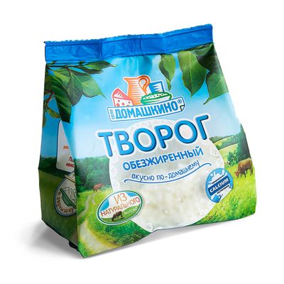 Творог Село Домашкино 0,3% 180г стабилобэг