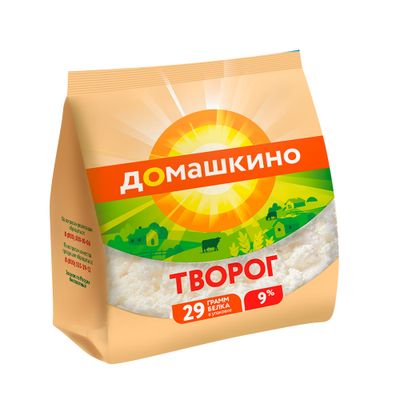 Творог Село Домашкино 9% Стабилобэг 180гр