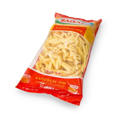 Картофель фри Байсад замороженный 10*10мм 2,5 кг