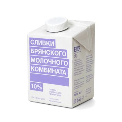 Сливки 10% 500 г,БМК ТВА edge 12 шт