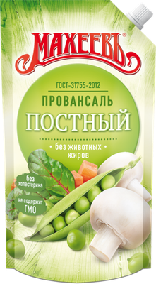 Соус Провансаль Махеев Постный 30% 400 мл дой-пак