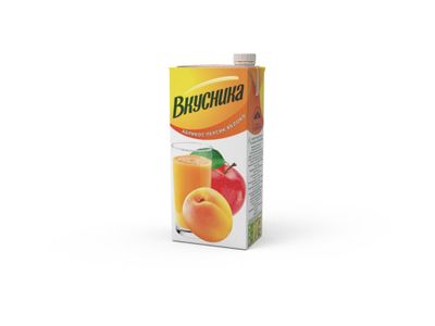 Напиток Вкусника Яблоко-абрикос-персик  0,95 л/12 шт
