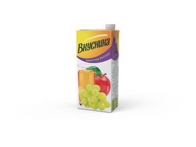 Напиток Вкусника Яблоко-виноград 0,95л/12 шт