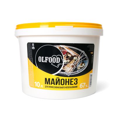 Майонез Профи 67 % 10л "OLFOOD" ведро 9,4кг
