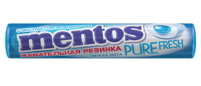 Жевательная резинка Mentos Pure Fresh Свежая мята, 15,5г