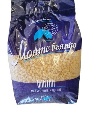 Макаронные изделия Монте Бьянко № 295 улитки 0,400кг (2шт)