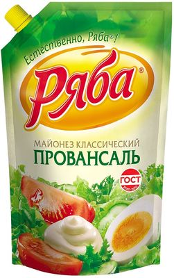 Майонез Ряба Классический Провансаль 50,5% 630г*16 Майонез Ряба Классический Провансаль 50,5% 630г*16