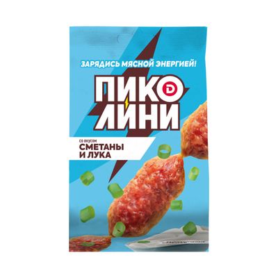Колбаски Пиколини со вкусом сметаны и лука с/к ст. вес 50гр.
