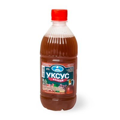 Уксус 495мл (12) винный красный 6% пэт Адмирал