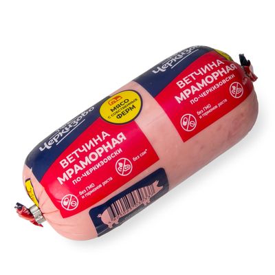Ветчина Мраморная по-черкизовски шт 0,4 кг НМО (Ч)