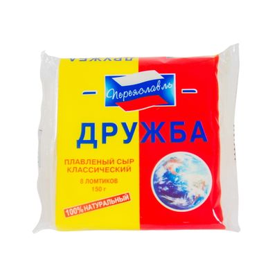 Сыр плавленый РЗПС ломтики Дружба 25% ф/п 150 г