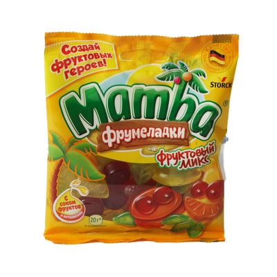 Мармелад жевательный Mamba Фрумеладки Фруктовый микс, 72г