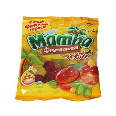 Мармелад жевательный Mamba Фрумеладки Фруктовый микс, 72г