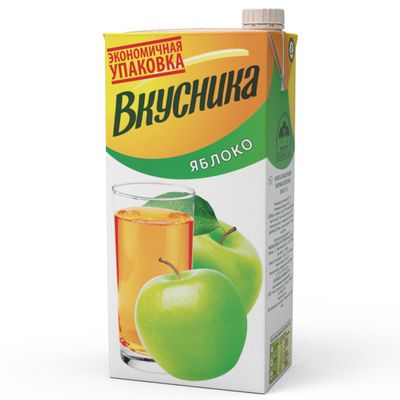 Напиток Вкусника Яблоко 1,93л/6 шт