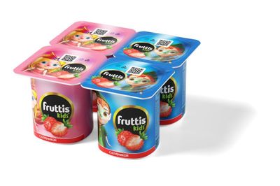 Йогуртный продукт Fruttis Kids 2,5% Клубника, 110г