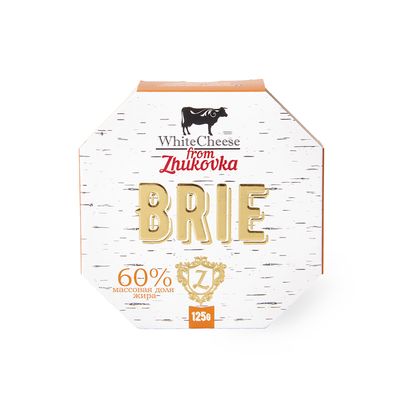 Сыр White Cheese from Zhukovka Бри 60% картон 125 гр