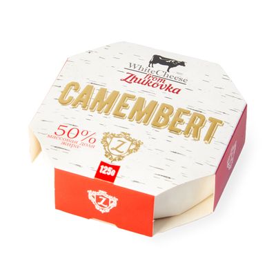 Сыр White Cheese from Zhukovka Камамбер 50% картон 125 гр