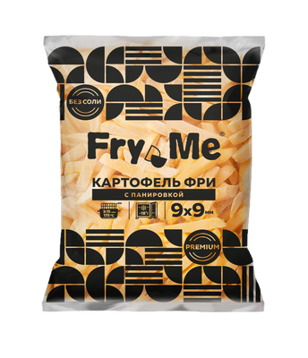 Картофель фри Fry Me Expert FMS9 с панировкой 9х9мм 2,5 кг (5 шт)