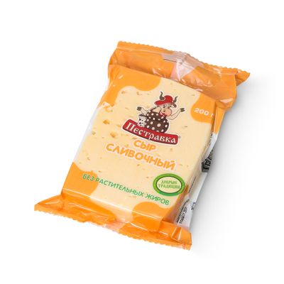 Сыр Пестравка Сливочный 50% фасованный флоу-пак 200 г (8 шт.) Сыр Пестравка Сливочный 50% фасованный флоу-пак 200 г (8 шт.)