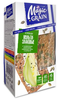 Хлебцы Magic Grain Мультизлаковые с тыквенными семечками 160г*10
