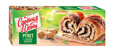 Рулет Черемушки с маковой начинкой 400г
