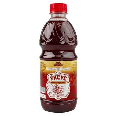 Уксус винный красный натуральный 6% 495 мл