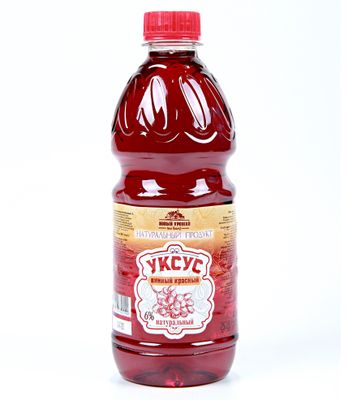 Уксус винный красный натуральный 6% 495 мл