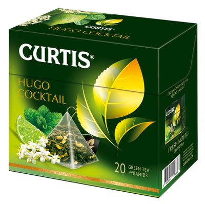 ТОП 100 Чай CURTIS Hugo Cocktail зелёный 12*(20*1,8г) ТОП 100 Чай CURTIS Hugo Cocktail зелёный 12*(20*1,8г)