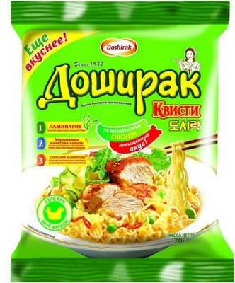 Лапша Доширак Квисти со вкусом курицы 48*70 г