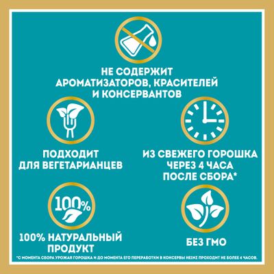 Heinz Горошек зеленый консервированный, 400г