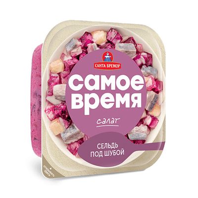 Салат Самое время сельдь под шубой п/у 150г