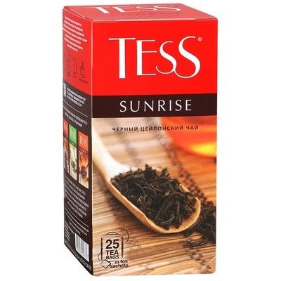 Чай Tess Sunrise Черный цейлонский в пакетиках, 1,8г*25п