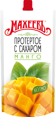 Джем "Махеевъ", Манго протертое с сахаром, 300 гр дойпак