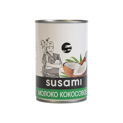 Кокосовое молоко SUSAMI 17-19%, ж/б, 400 мл