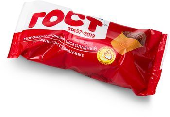 Стаканчик вафельный НЧ Пломбир шоколадный ГОСТ 80 г /44 шт