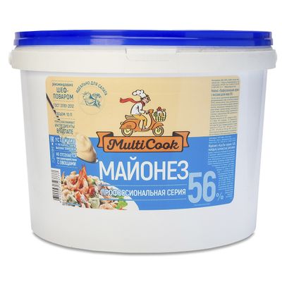 Майонез MultiCook 56% 10л