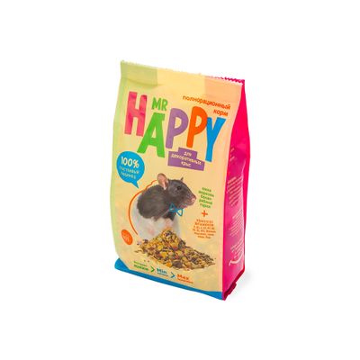 Корм MR HAPPY сухой для декоративных крыс 400 г