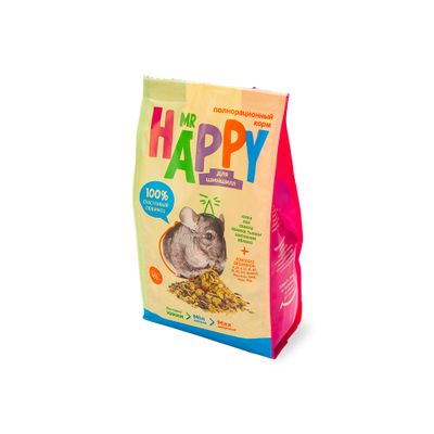 Корм MR HAPPY сухой для шиншилл 400 г