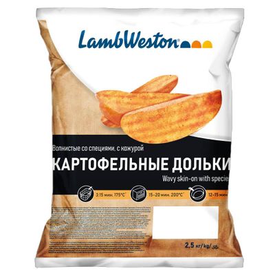 Картофельные дольки со специями Fry Me  2,5кг (5шт/кор) АКЦИЯ