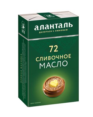 Масло сливочное Аланталь № 72, брикет в обечайке 72,5% 180г*10шт Масло сливочное Аланталь № 72, брикет в обечайке 72,5% 180г*10шт