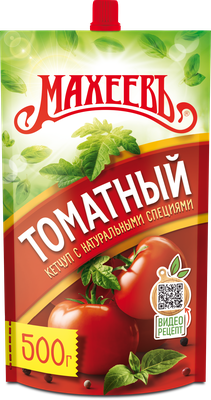 Кетчуп Махеев Томатный Д/П 500г