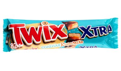 Шоколадный батончик Twix Extra Соленая карамель 82г