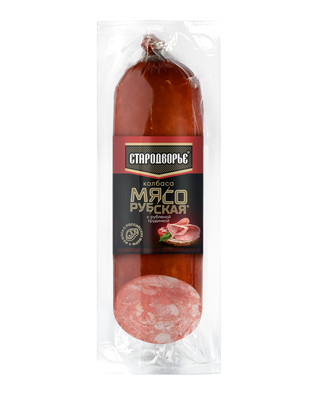 Колбаса в/к Стародворье Мясорубская с рубленой грудинкой срез в/у 0,35кг