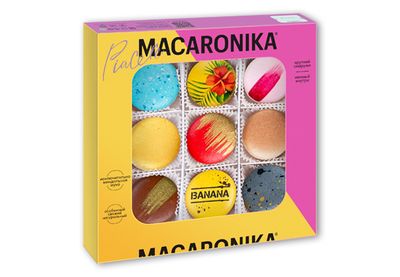 Пирожные Macaronika набор Ассорти 9.0 9 шт