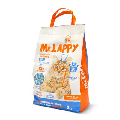 Наполнитель комкующийся Mr.LAPPY TOFU Альпийская свежесть 5 л (2,5 кг)