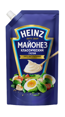 Майонез Heinz Классический 67%, дой-пак, 500г