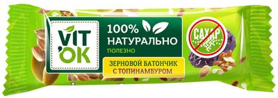 Конфета-батончик VITok неглазированная с топинамбуром 30 г