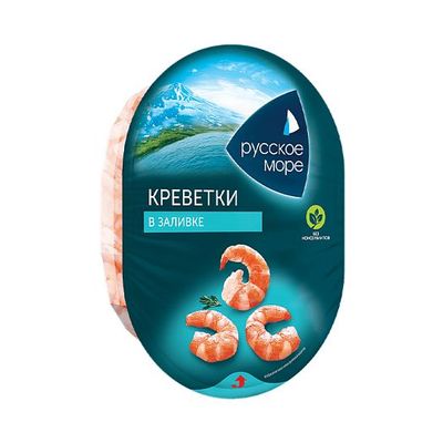 Мясо креветки Русское море в заливке 180гр Мясо креветки Русское море в заливке 180гр