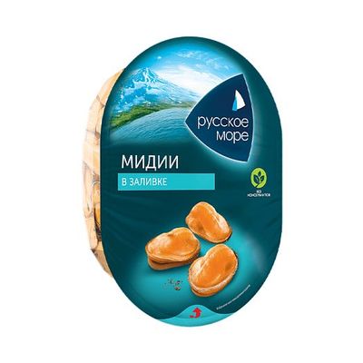 Мясо мидии чилийской Русское море в заливке 180гр